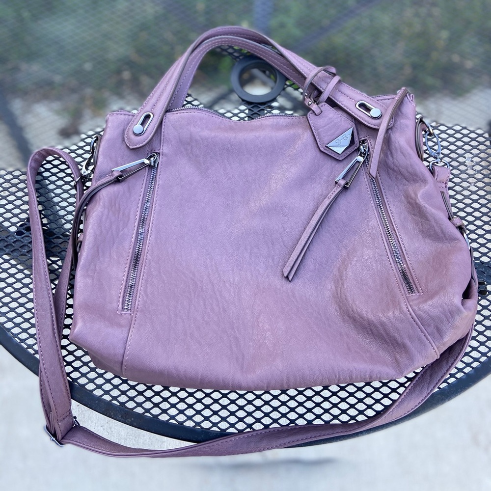 Jessica Simpson leather purple bag